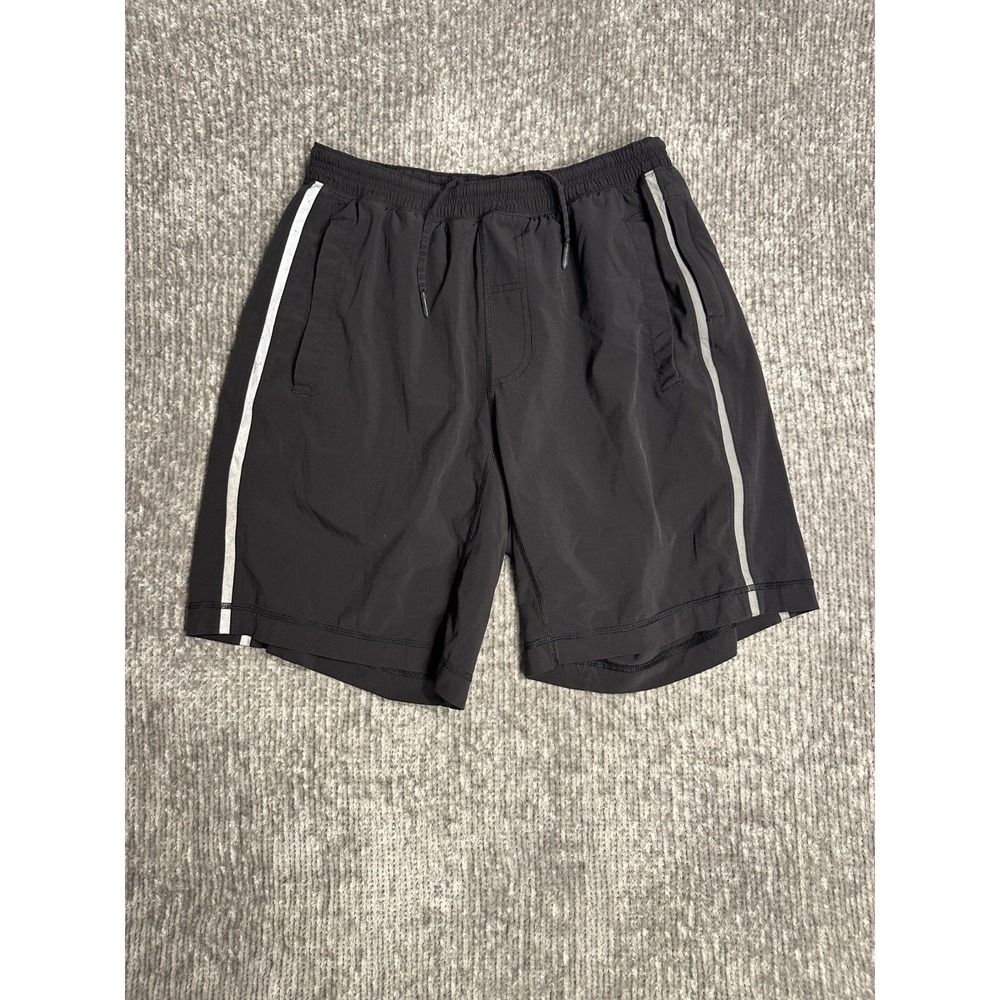Lululemon Shorts Men Large Black Pace Breaker Active Gym Running Training
